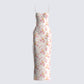 Maelle Ivory Flower Print Dress 3d product front