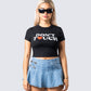 Malu Black Jersey Graphic Top