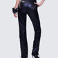 Nada Black Lace Up High Waisted Pant