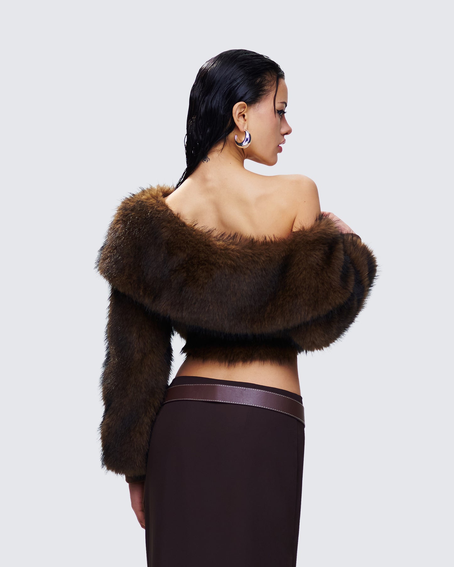 Nadi Brown Vegan Leather Belt