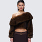 Nadi Brown Vegan Leather Belt model front