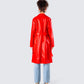 Nadja Red Vegan Leather Coat
