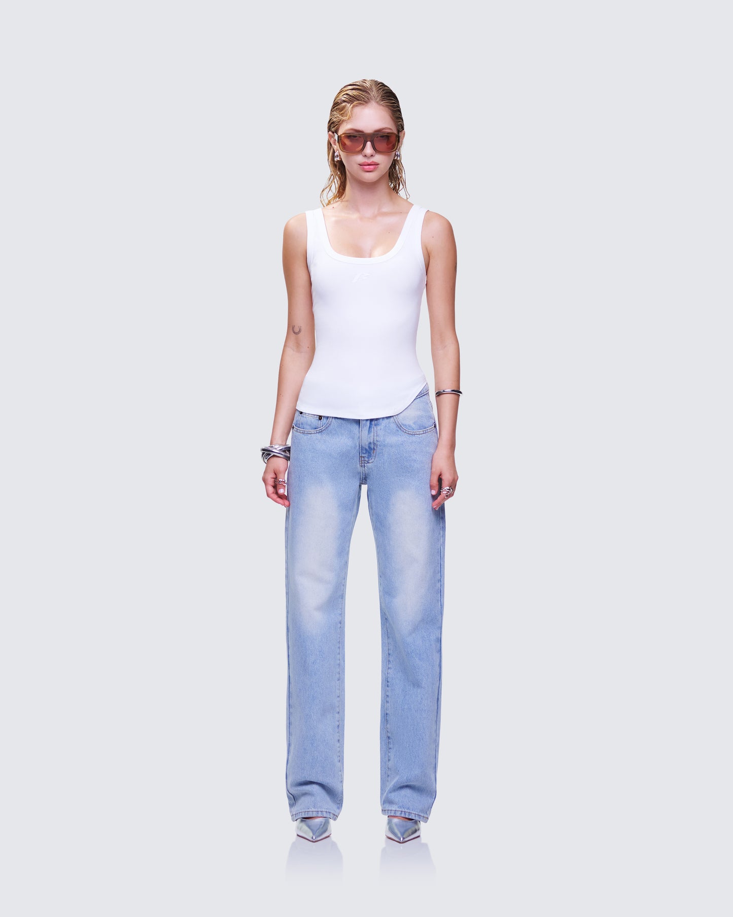 Naia Denim Set 3d model front