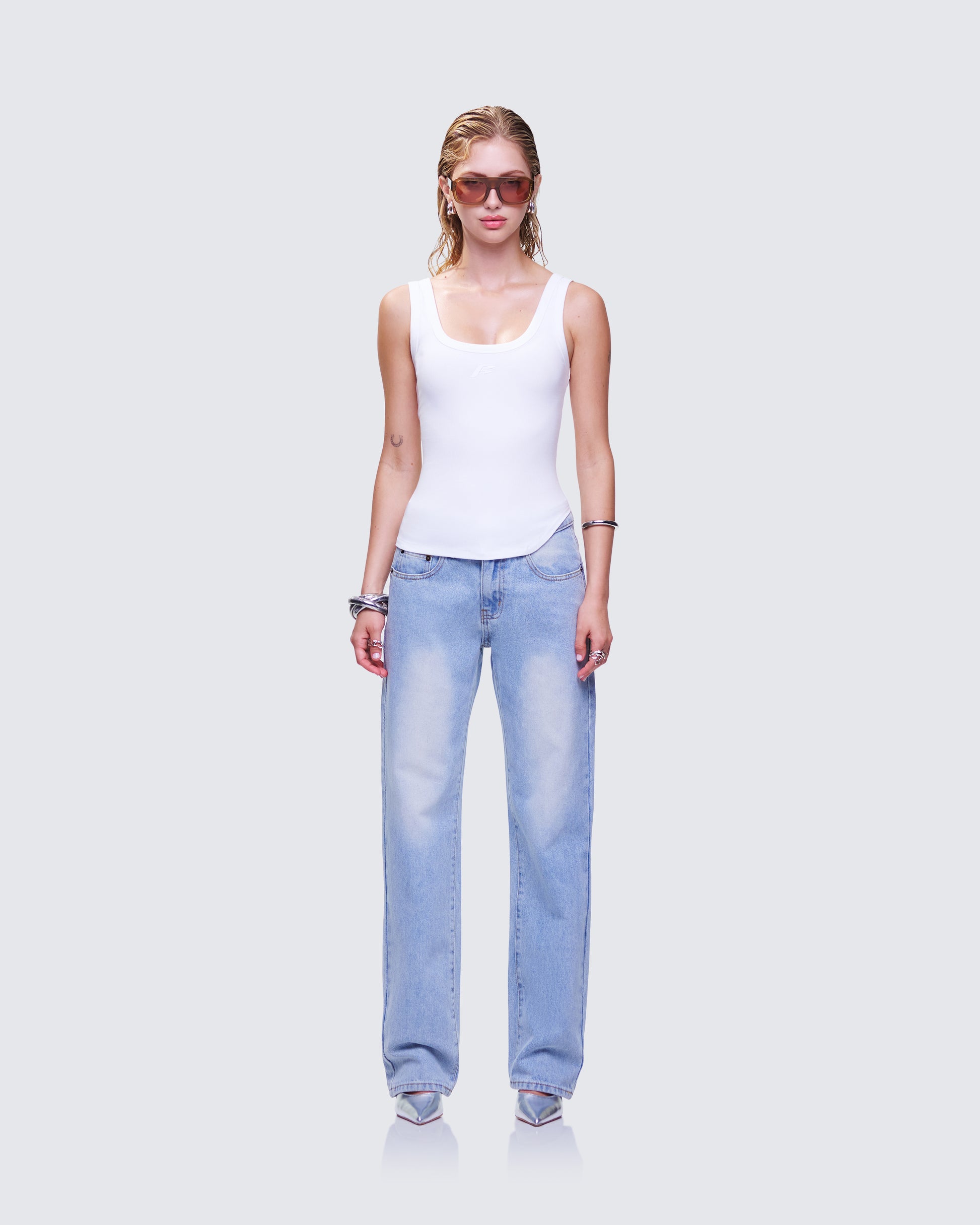 Naia Denim Set 3d model front