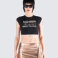 Naja Black Sagittarius Graphic Top model front
