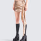 Bianca Metallic Gold Drape Skirt