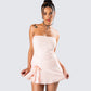 Nasrin Pink Jersey Mini Dress