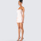 Nasrin Pink Jersey Mini Dress