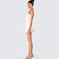 Nasrin Pink Jersey Mini Dress