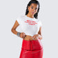 Nat White Jersey Graphic Top