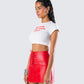 Nat White Jersey Graphic Top