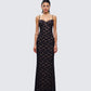 Nevaeh Black Lace Maxi Dress model front