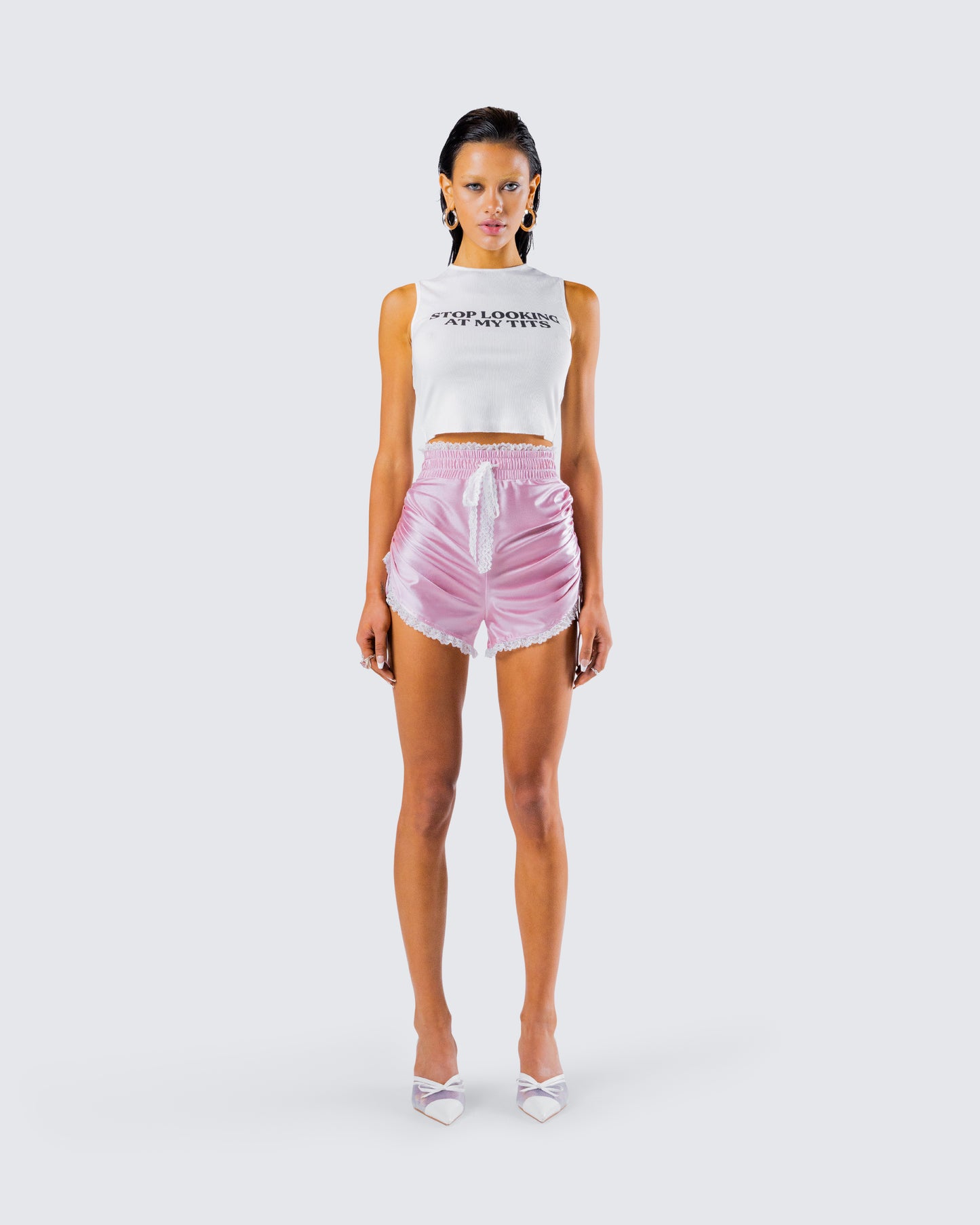 Nicolette Ruched Set model front