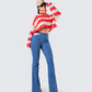 Nikko Stripe Sweater Knit Top