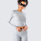 Noam Heather Grey Long Sleeve Top
