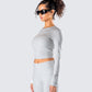 Noam Heather Grey Long Sleeve Top