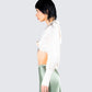 Noor Ivory Knotted Blouse Top