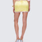 Nori Yellow Floral Micro Mini Skirt