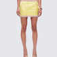 Nori Yellow Floral Micro Mini Skirt model front