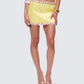 Nori Yellow Floral Micro Mini Skirt