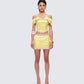 Nori Yellow Floral Set model front