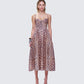 Novella Leopard Print Midi Dress model front