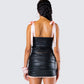 Novo Black Vegan Leather Top
