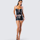 Novo Black Vegan Leather Top