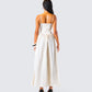 Nya Ivory Cotton Maxi Dress