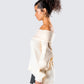 Nyx Ivory Off Shoulder Sweater Top
