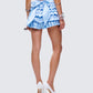 Oceana Blue Satin Ruffle Bloomer