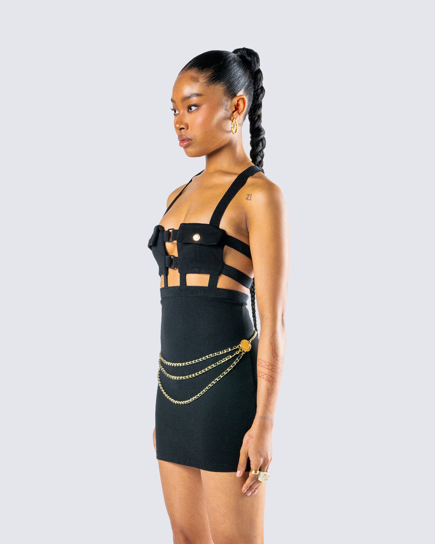 Octavia Black Chain Belt