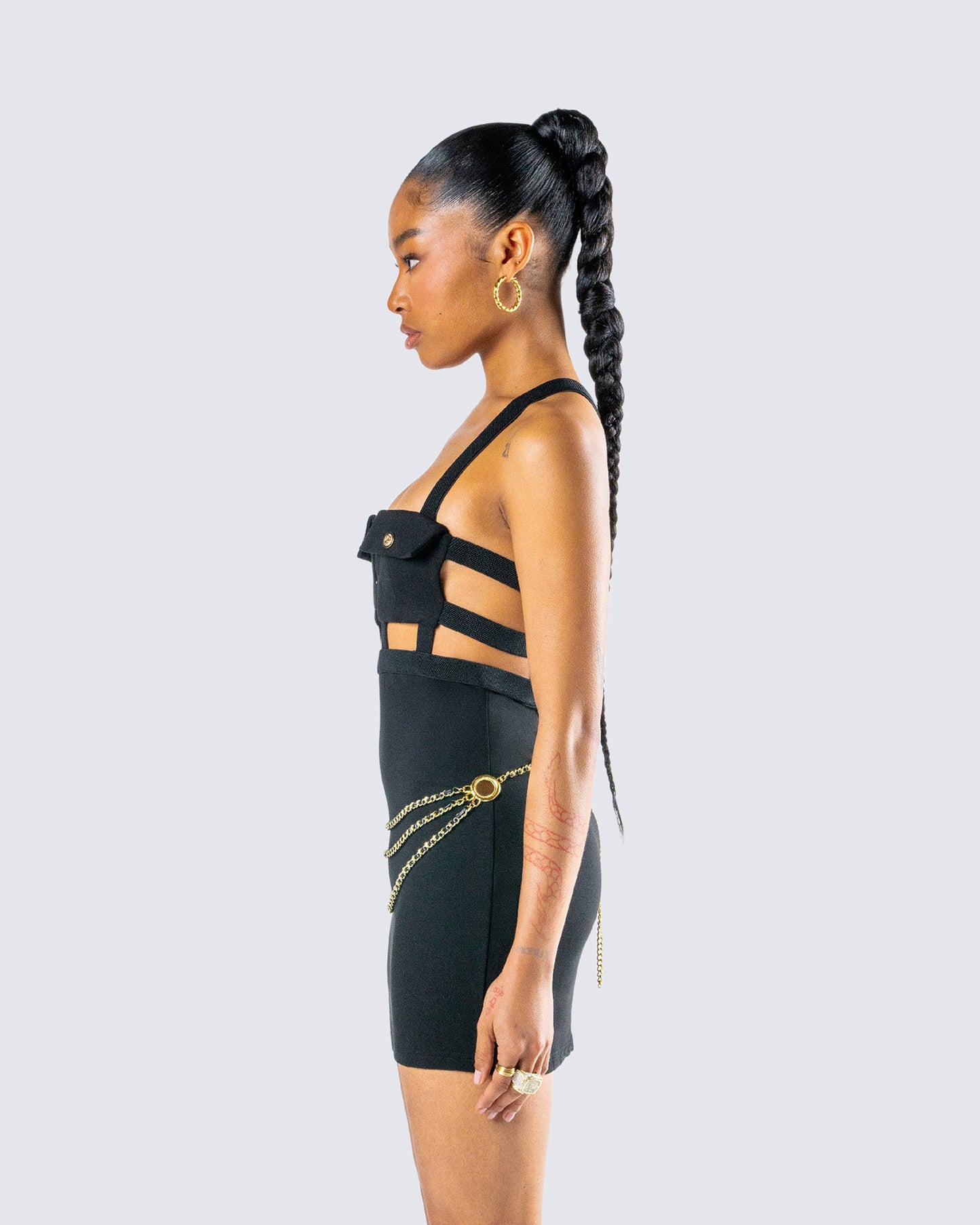 Octavia Black Chain Belt