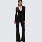 Odessa Black and Gold Metallic Jumpsuit