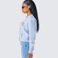 Olea Lavender Cherry Trim Cardigan