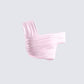 Omid Pink Asymmetrical Mesh Top product front