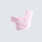 Omid Pink Asymmetrical Mesh Top