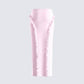 Omid Pink Ruffled Mesh Maxi Skirt