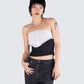 Padma Multi Eyelet Denim Tube Top
