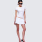 Petra White Micro Mini Skirt
