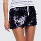 Philo Black Sequin Mini Skirt