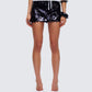 Philo Black Sequin Mini Skirt model front