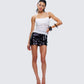 Philo Black Sequin Mini Skirt