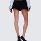 Pippa Black Ruffle Tiered Skort