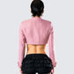 Pippa Pink Tweed Cropped Jacket