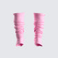 Pollie Pink Ribbed Leg Warmer 3d product front