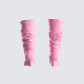 Pollie Pink Ribbed Leg Warmer