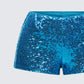 Posie Blue Sequin Mini Shorts