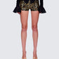 Posie Leopard Print Sequin Mini Shorts