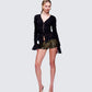Posie Leopard Print Sequin Mini Shorts